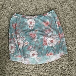 Eleve Dancewear Floral, mesh,  pull on dance Skirt size L